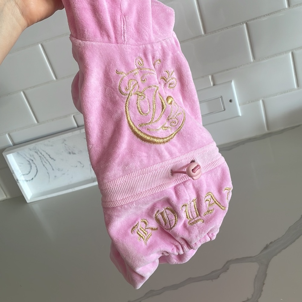 Pink / Gold Royal Onesie Size S